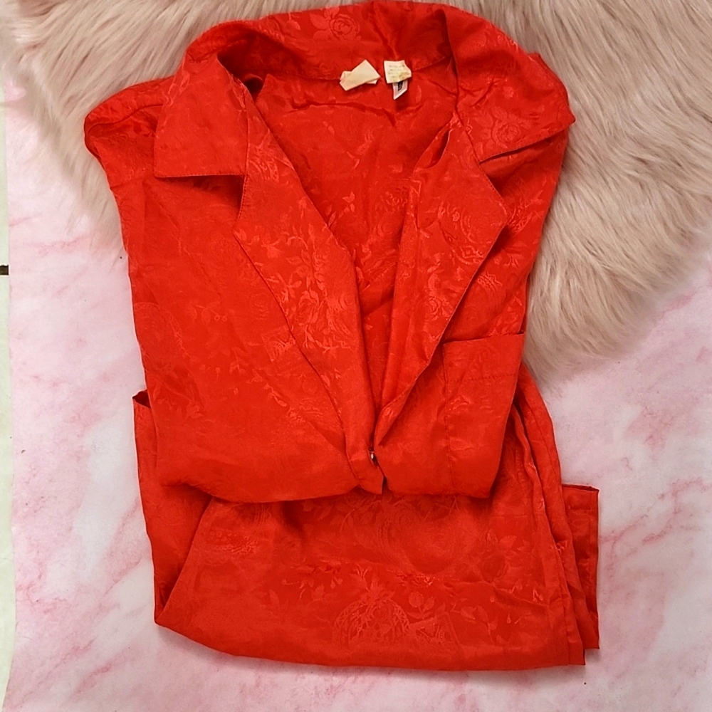 Y2K FIND!! PRE-LOVED VICTORIA'S SECRET SATIN SHORT LOUNGE SET-S